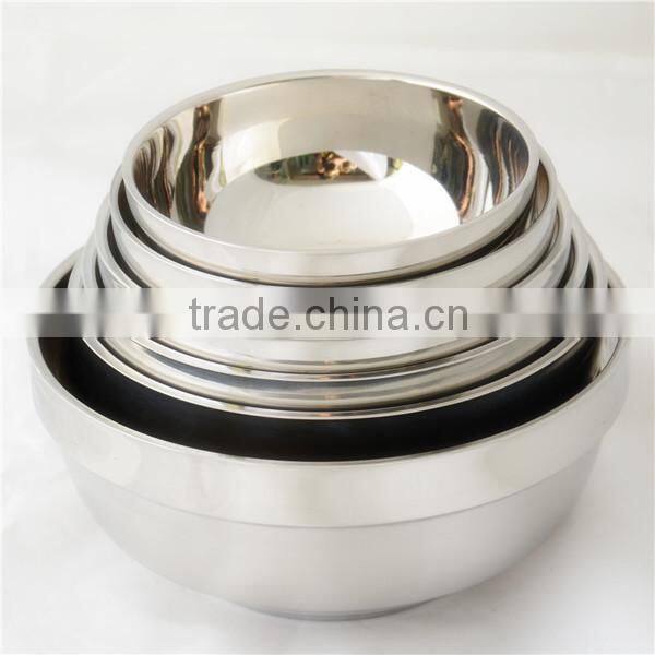 Wholesale Stainless Steel Bowl Set/Salad Bowl/Mixing Bowl