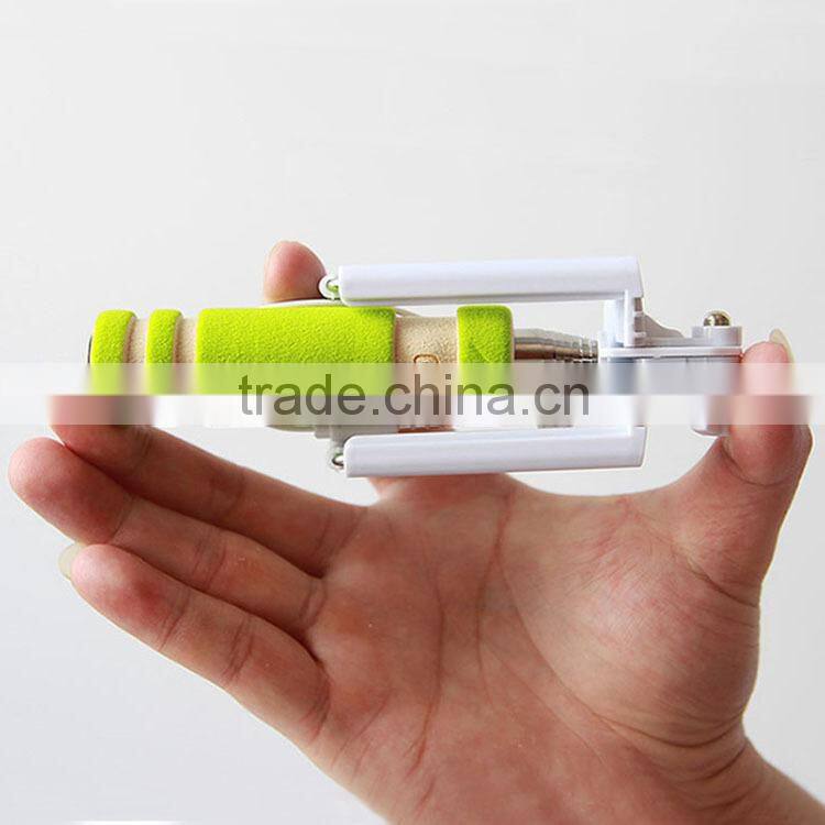 Mini Foldable Cable Selfie Stick Wired Selfie Stick