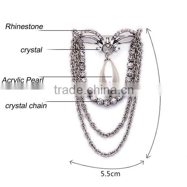 Fashion Elegant Pearl Design Multilayer Personality Brooch