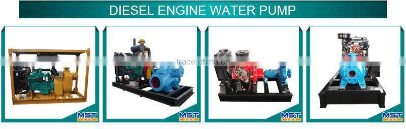 Portable diesel engine suction irrigation pump