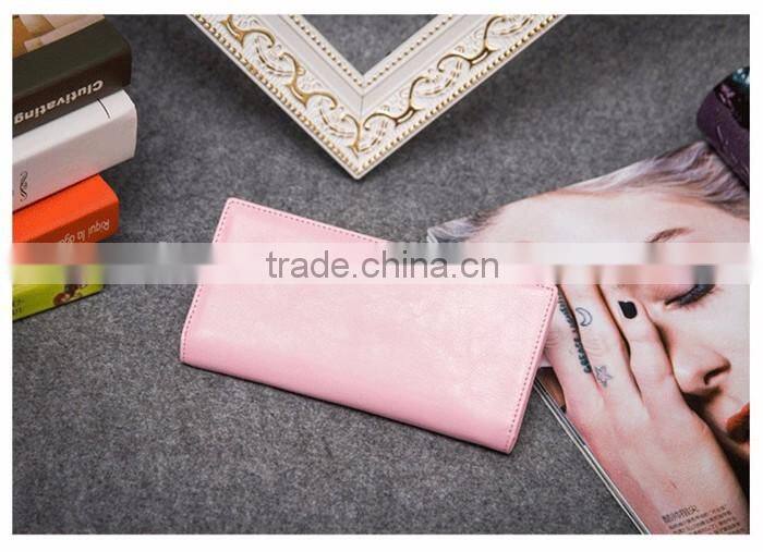 Welcome OEM ODM Best Sale Wallet for Girl Jranter Leather Elastic Band Wallet
