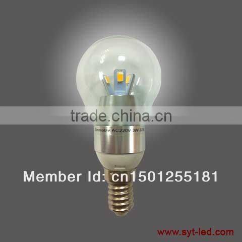 CE SAA FCC UL LED candle light E27 / E14 3W E14/E17/E27