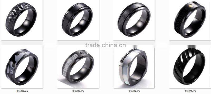 His and Her Matching Simple Eternal Wedding Band Stainless Steel Couples Jewelry Titanium couples wedding Ring Set