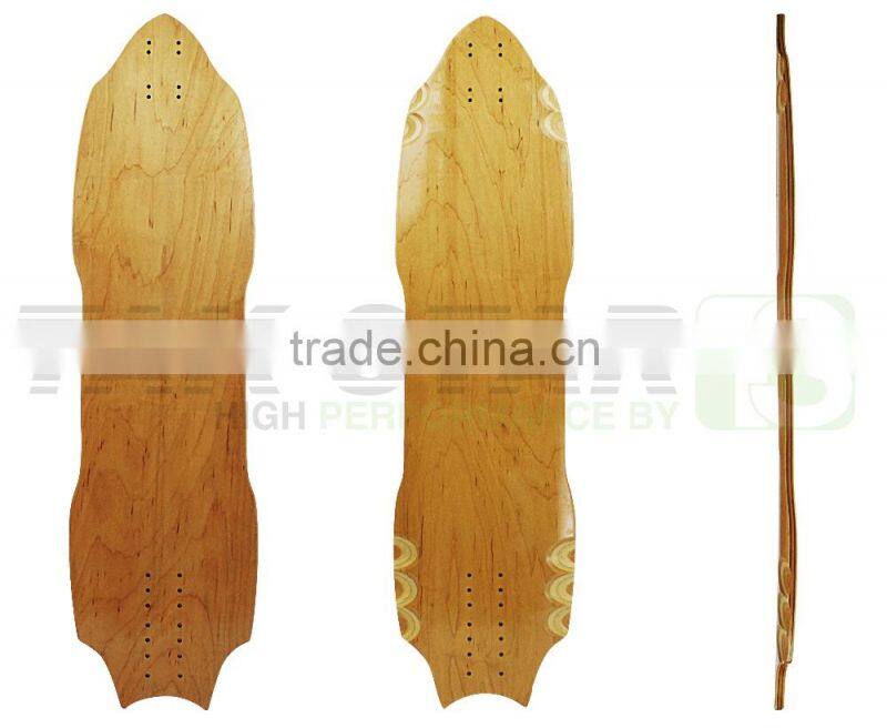40" professional cruiser and downhill canadian maple longboard decks