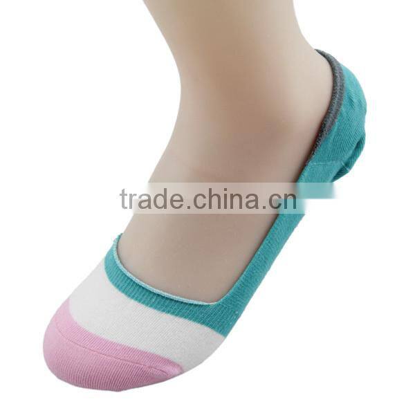 GSW-84 custom fashion colorful thin summer no show silicon nonslip women ankle socks
