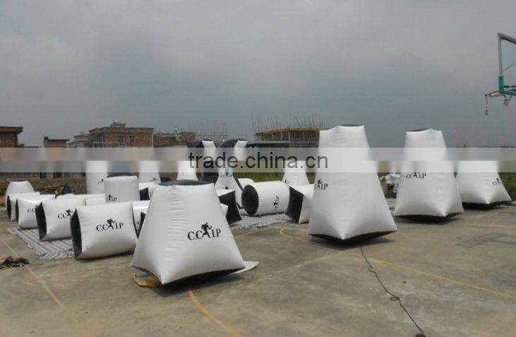Large X bunkers for paintball inflatable obstacle