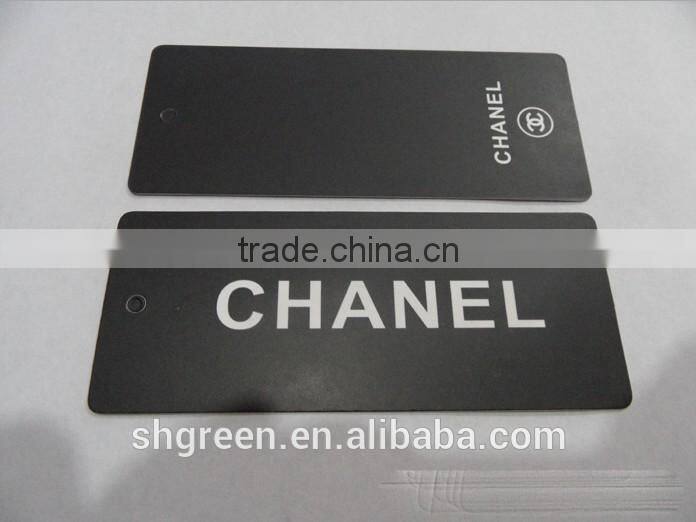 Glossy Spot UV brand logo paper hangtag