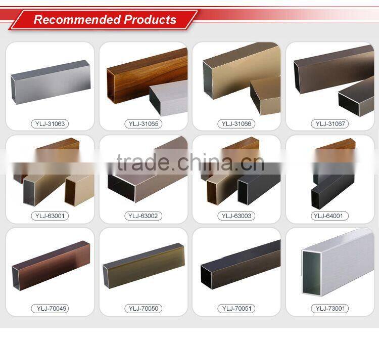 High quality prices square aluminum profiles sales in Guangdong
