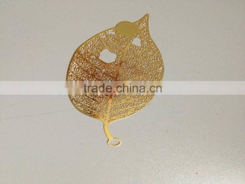 brass material gold leaf metal bookmarks