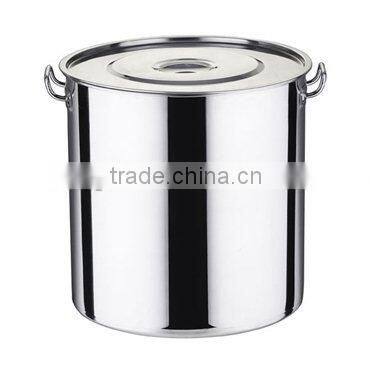 SuperSteel 18/8 Stainless Steel Induction Ready Stock Pot with Cover, 20-Quart, Natural