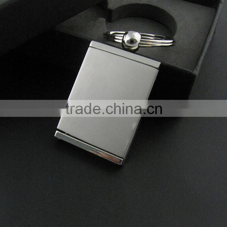 New rectangle Creative Different Shape Metal Photo Frame Key Chain Ring Keychain
