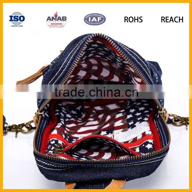 2016 New stylish backpack vintage canvas school backpack hiking backpack