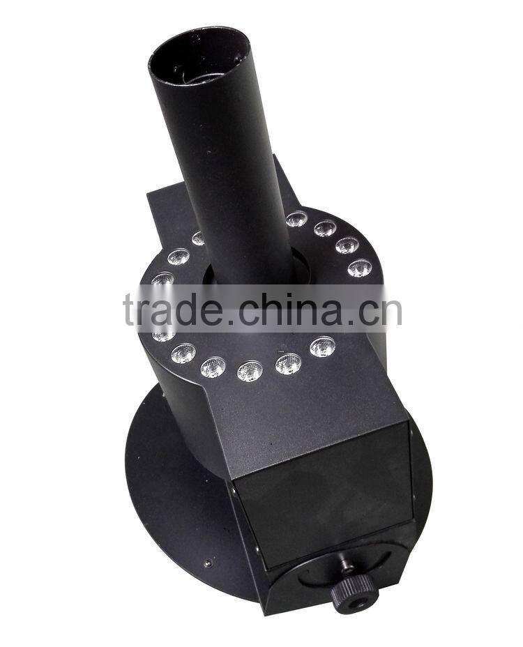 Hanson Pro Stage Special Effect Systems DMX512 LED CO2 Jet Cannon Blast 18x3W RGB 3IN1 LED Smoke Fog Machine