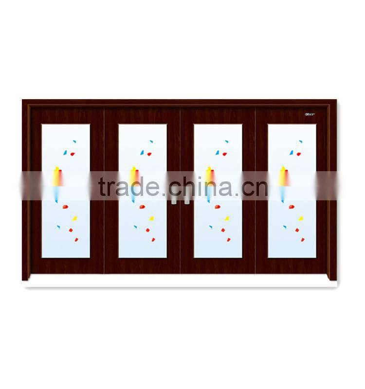 cheap pvc mdf interior glass door