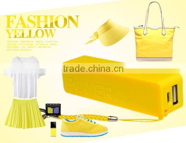 Long time stand by pink perfume 2600mah external portable power bank external battery