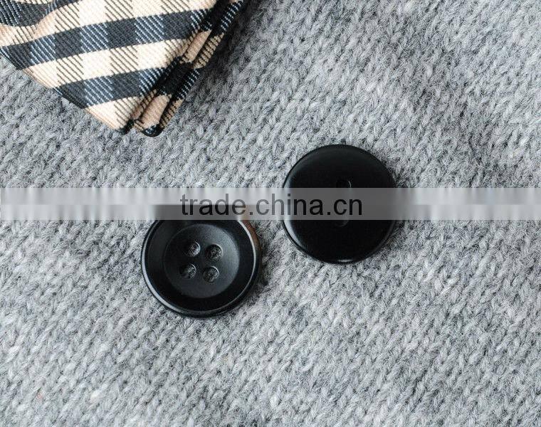 4 Holes Black Natural High Class Custom Corozo Nut Suit Button Be Burnt in size 32L 24L