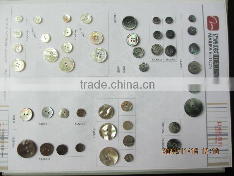 Black MOP shell button