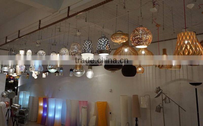 China Supplier Interior Decoration Colorful Glass Commercial Led Pendant Lighting