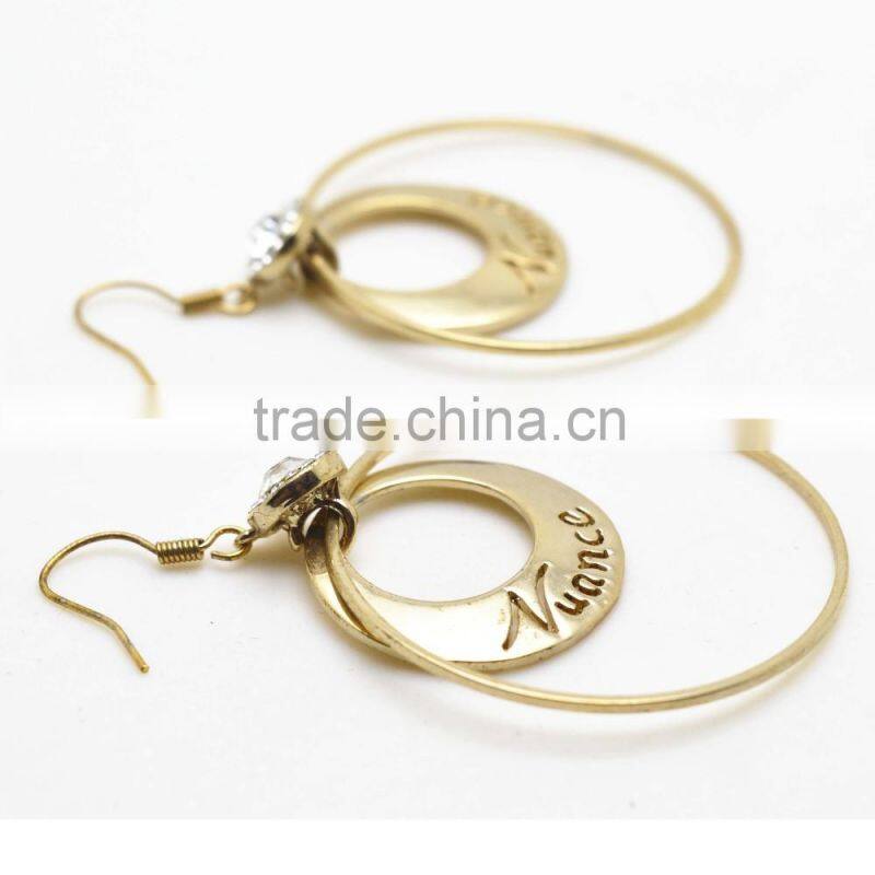 unique design round circle earrings wholesale
