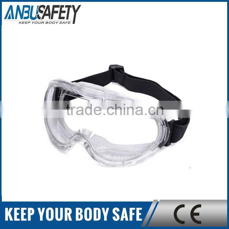 elastic tape safety goggles with transparent glasses