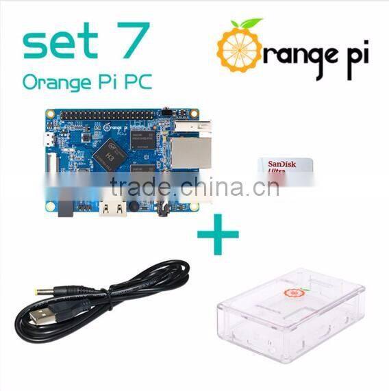 Orange Pi PC SET7: Pi PC + Transparent ABS Case + Power Cable + 8GB Class 10 Micro SD Card Beyond Raspberry