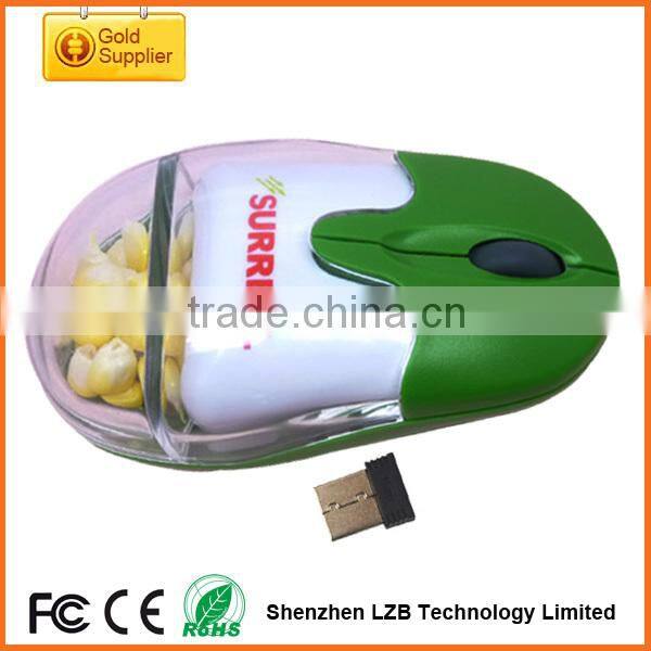 transparent mouse,liquid wireless mouse for gift