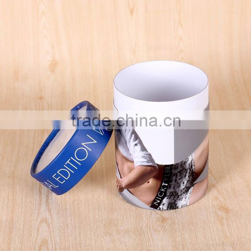 2016 Custom Round Cardboard White Gift Box