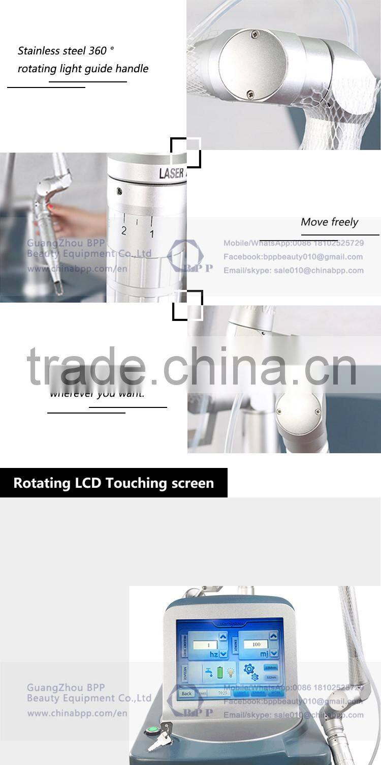 Q Switched Nd:YAG Laser Tattoo Removal , Pore Refining Machine / q switched laser