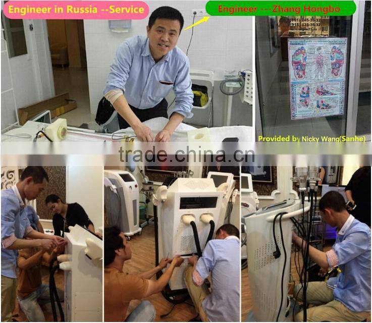 intelligent powerful elight ipl rf hair removal equipment, sapphire crystal IPL SHR Hair Removal Machine