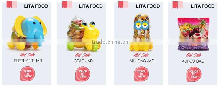 Hot products assorted mini fruit jelly in snail jar