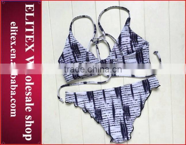 Wholesale Blue Reversible Seamless HOT Braizlian bikini swimwear 2017