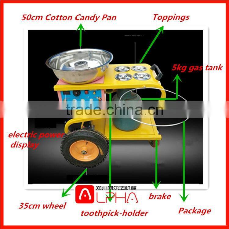 Automatic artificial flowers cotton candy floss machine for sale