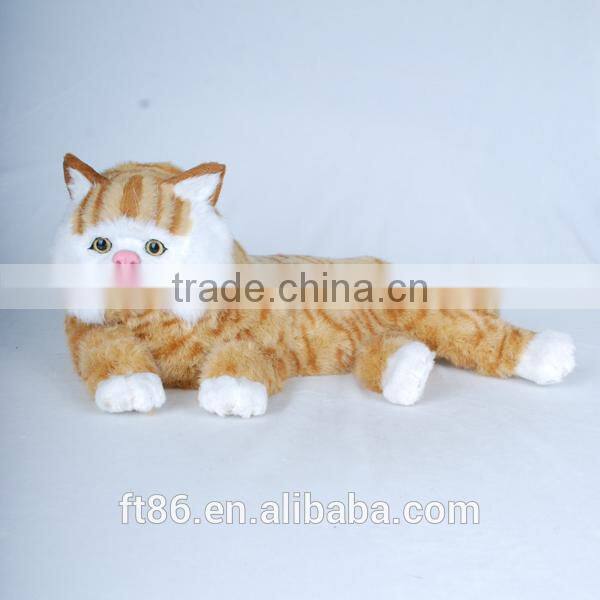 the most popular obesity lovely yellow Garfield Children's toys animal model fur animals animated cat