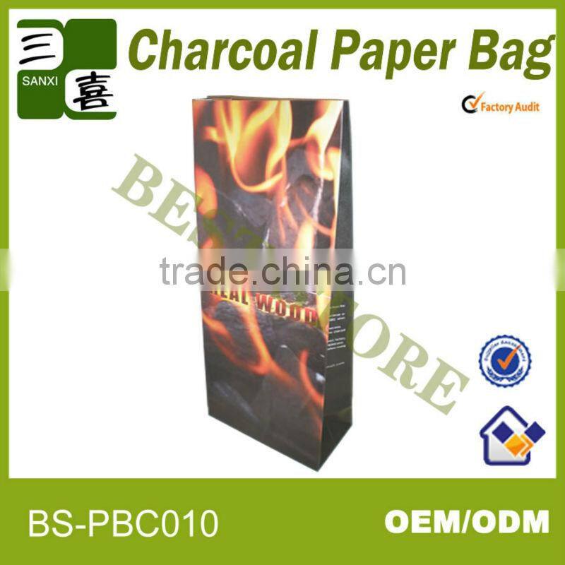 2014 best seller double deck kraft paper bag for charcoal