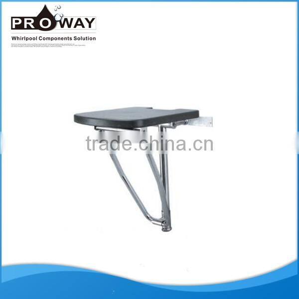 Shower Cabin Room Wall Mounted Acrylic Stainless Steel Bathroom Folding Chair