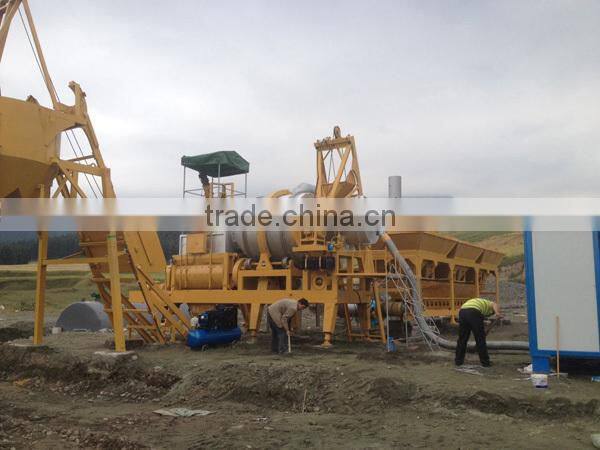 QLB60 60tph portable bitumen mixing plant with walking system
