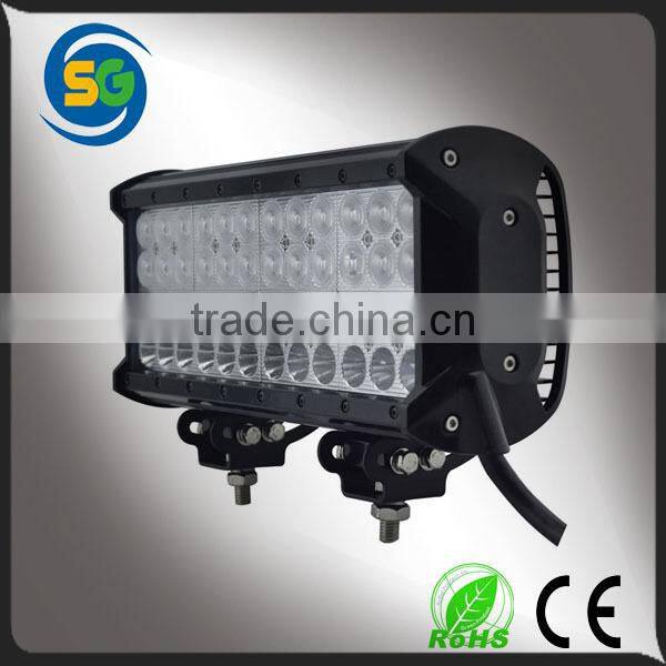 Warranty 2 year IP68 12V-30V 12Inch Vehicle 144W Qual Row Combo ATVs led light bar