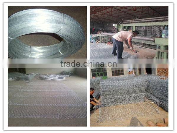 galvanized+PVC coated gabions/gabion box/gabion mesh/mattress