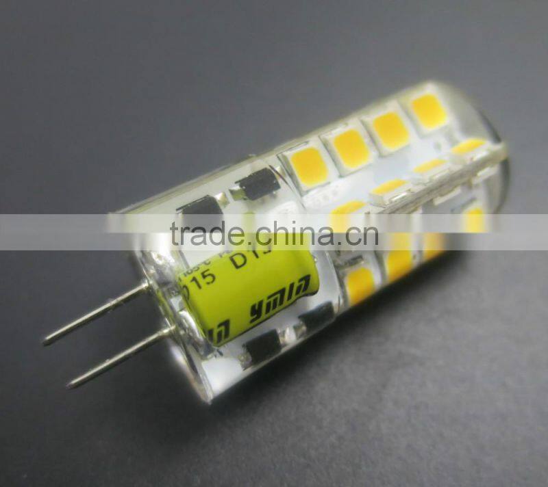 LOW PRICE AC DC 12V LED G4 BULB 1.4W 3014 SILICON LED LAMP G4 SILICON CE ROHS