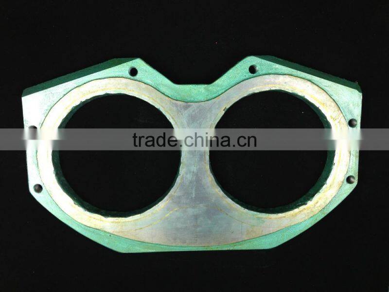 Hot sale factory direct concrete pump parts wear resistant steel plate and cutting ring