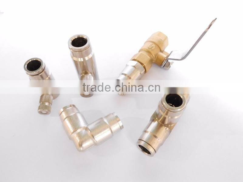 High pressure water misting nozzles pipe joint meatal connector