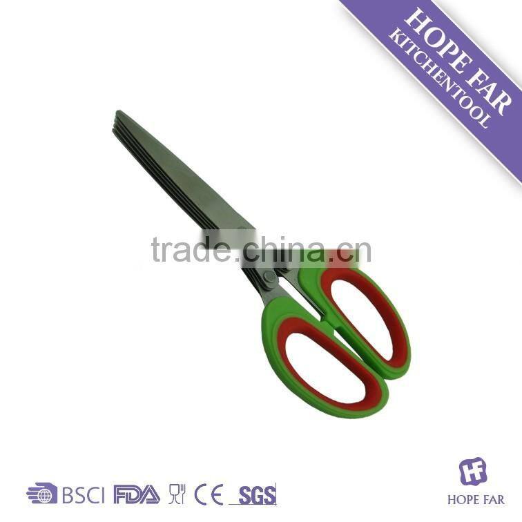 0200027 Practical 5 blades stainless steel pickle scissors