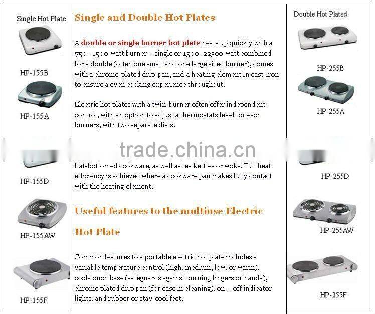 Useful Double Electric Hot Plate HP-255B