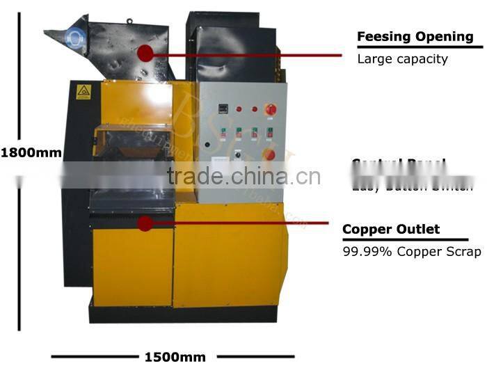 small copper wire granulator and separator/ copper cable granulator with CE certification