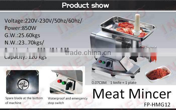 120 kg/h Restaurant Commercial Small Meat Cutting Machine/meat bone grinder