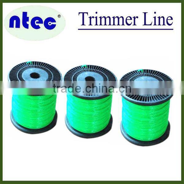 15m square nylon monofilament trimmer line/brush cutter nylon trimmer line