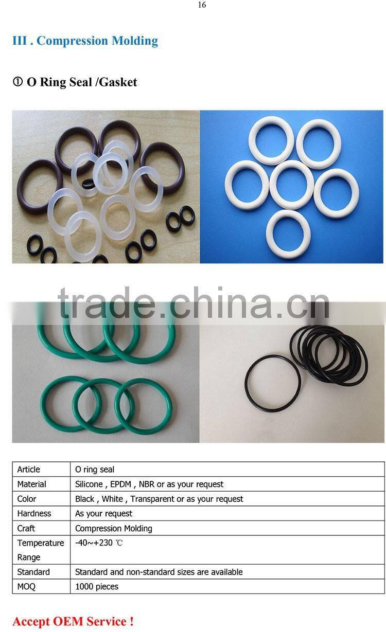 Custom extruded hydraulic oil lip silicone rubber seal