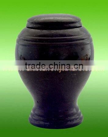 Interior Decorator luxury JET BLACK MARBLE URNS