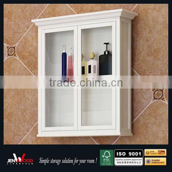 galss door modern wall mounted bathroom cabinet