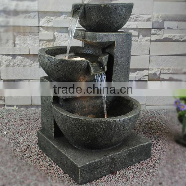 Three Tiered Outdoor Garden Led Fountain